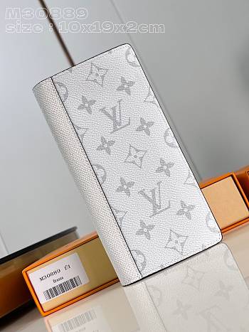 Louis Vuitton M83095 White Monogram Long Wallet - 11x7cm