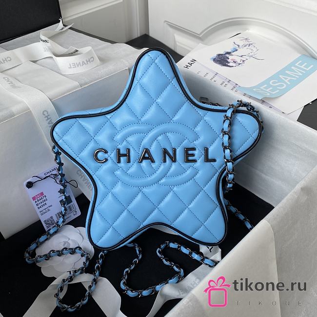 Chanel Blue Star Handbag - 22.5x22.5x6cm - 1