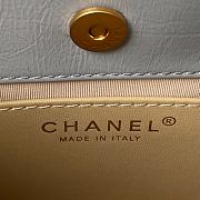 Chanel Hobo Grey Lambskin Handbag - 17×19×6cm - 5