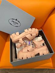 Prada Pink Classic Foam Rubber Sandals - 5