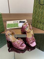 Gucci Platforms With Pink Crystals - 1