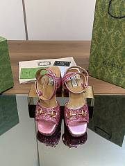 Gucci Platforms With Pink Crystals - 2