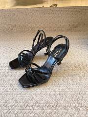 YSL High Heels Black Sandals - 1