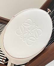 Loewe Balloon Large Anagram White Canvas Bag - 21.5x31x16cm - 4