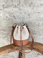 Loewe Balloon Large Anagram Brown Canvas Bag - 21.5x31x16cm - 5