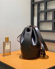 Loewe Balloon Large Anagram Black Leather Bag - 21.5x31x16cm - 4