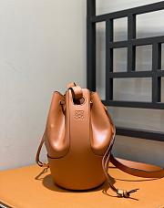 Loewe Balloon Large Anagram Brown Leather Bag - 21.5x31x16cm - 5