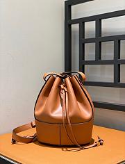 Loewe Balloon Large Anagram Brown Leather Bag - 21.5x31x16cm - 3