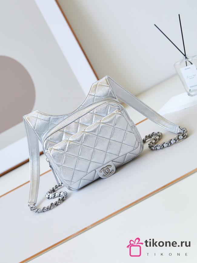 Chanel Silver Backpacks - 19x20x5.5cm - 1