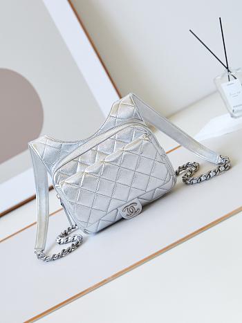 Chanel Silver Backpacks - 19x20x5.5cm