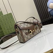 Gucci Horsebit 1955 Mini Bag Beige Ebony Brown - 18x15x2cm - 3