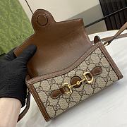 Gucci Horsebit 1955 Mini Bag Beige Ebony Brown - 18x15x2cm - 4