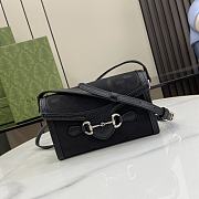 Gucci Horsebit 1955 Mini Bag Black - 18x15x2cm - 1