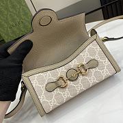 Gucci Horsebit 1955 Mini Bag Beige Ebony Grey - 18x15x2cm - 2