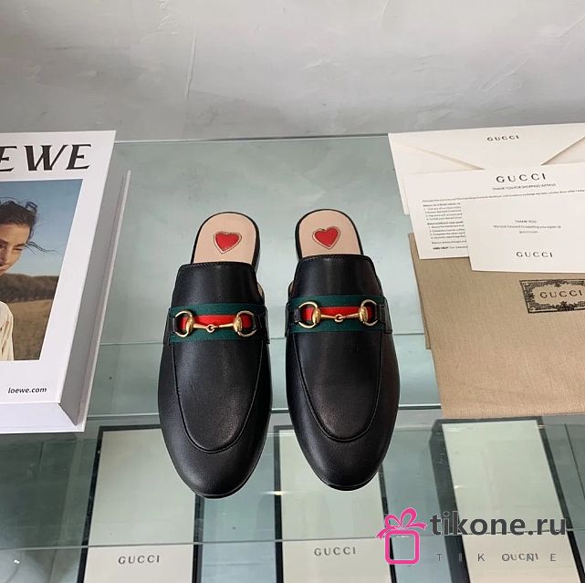 Gucci Mules Black Leather - 1