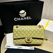 Chanel Flap Bag Olive Leather 25cm - 1