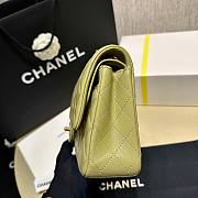 Chanel Flap Bag Olive Leather 25cm - 5