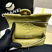 Chanel Flap Bag Olive Leather 25cm - 3