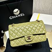 Chanel Flap Bag Olive Leather 25cm - 2