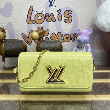 Louis Vuitton Twist West In Yellow Leather Bag - 23.5x12x7cm