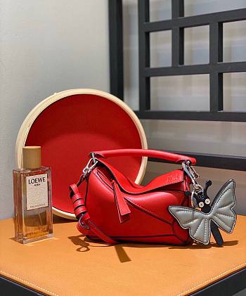 Loewe Puzzle Small Bag In Red - 18x7.5x12cm