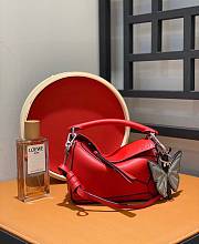 Loewe Mini Puzzle Bag In Red - 18x7.5x12cm - 3