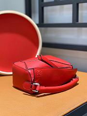 Loewe Mini Puzzle Bag In Red - 18x7.5x12cm - 5