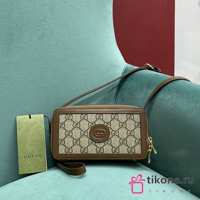 Gucci Pouch Interlocking Mini Bag With G - 17.5x7x10cm - 1