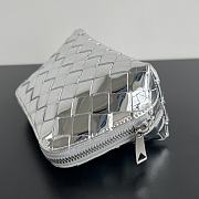 Bottega Veneta Silver Pouch - 16.5x10.5x9cm - 5