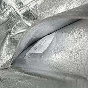 Bottega Veneta Silver Pouch - 16.5x10.5x9cm - 2