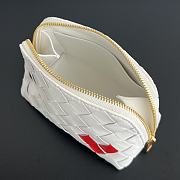 Bottega Veneta Heart White Pouch - 16.5x10.5x9cm - 3