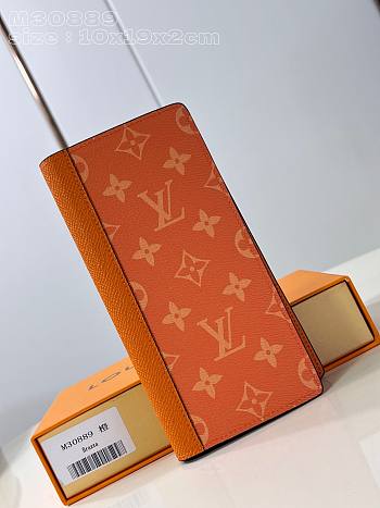 Louis Vuitton M30889 Orange Monogram Wallet - 19x10x2cm