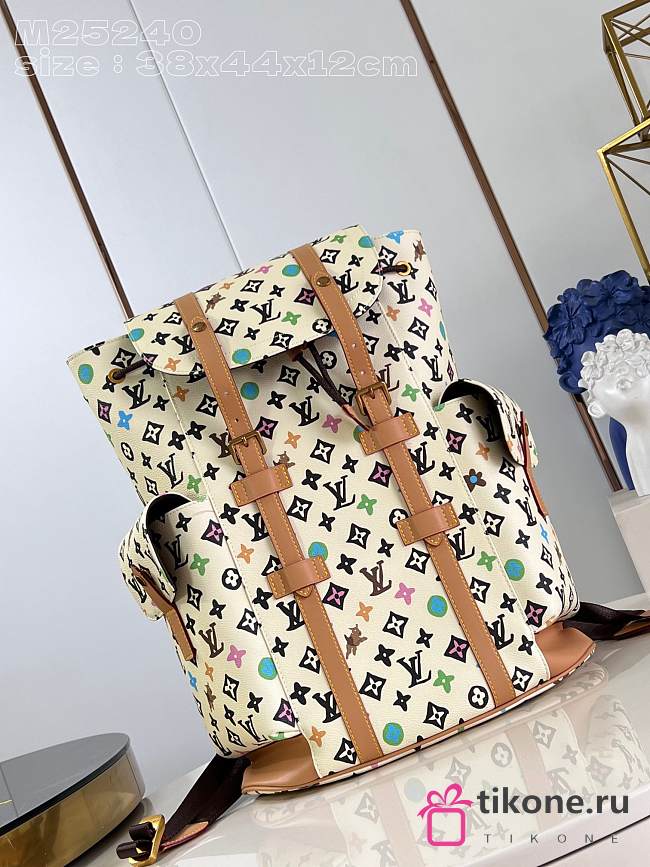 Louis Vuitton M25240 White Monogram Craggy Backpack - 38x44x12.5cm - 1