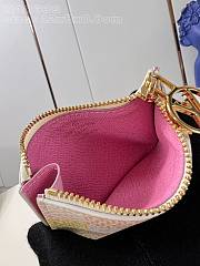 Louis Vuitton N40639 Pink Romy Damier Card Holder - 12x8x0.8cm - 4