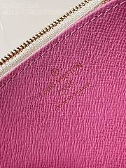 Louis Vuitton N40748 Pink Zippy Long Wallet - 19.5x10.5x2.5cm - 5