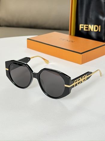 Fendi Logo Black Sunglasses