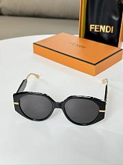 Fendi Logo Black Sunglasses - 4
