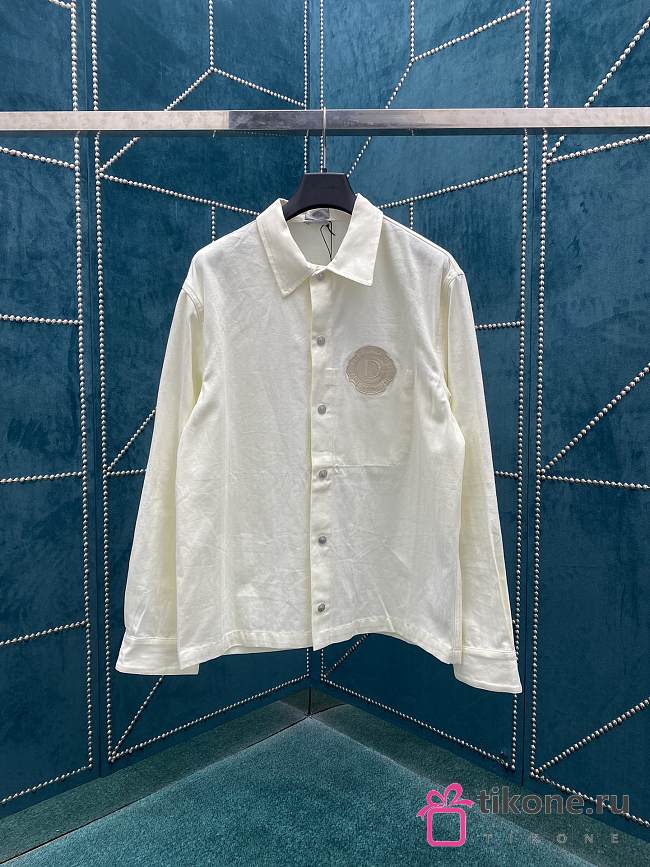 Dior White Long Sleeve Shirt - 1