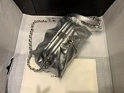 Chanel Silver Leather Clutch Bag - 22x17x10cm - 5