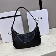 Celine Small Romy In Supple Calfskin Black - 19x14x5cm - 1