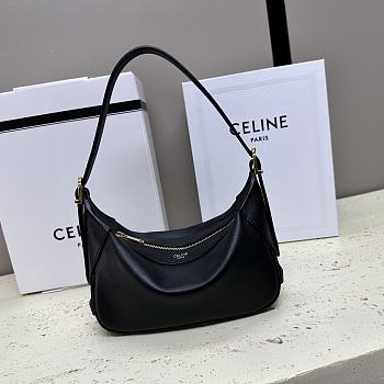 Celine Small Romy In Supple Calfskin Black - 19x14x5cm