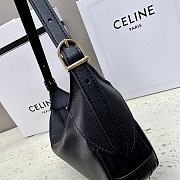 Celine Small Romy In Supple Calfskin Black - 19x14x5cm - 5