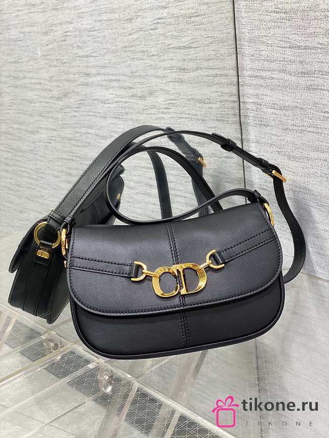 Dior CD Small Black Besace Bag - 24x15x6cm - 1