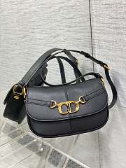 Dior CD Small Black Besace Bag - 24x15x6cm - 1