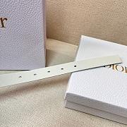 Dior White Leather Belt Bag 2cm - 3