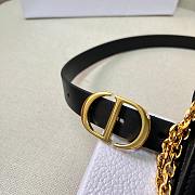 Dior Black Leather Belt Bag 2cm - 5