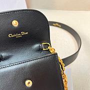 Dior Black Leather Belt Bag 2cm - 4