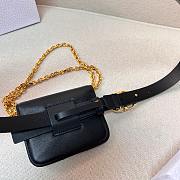 Dior Black Leather Belt Bag 2cm - 3