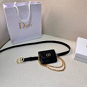 Dior Black Leather Belt Bag 2cm - 2