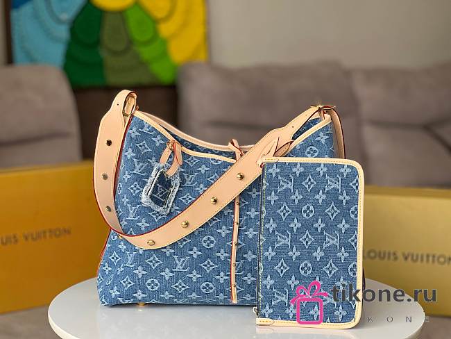 Louis Vuitton M46855 Denim CarryAll Monogram - 39x30x15cm - 1